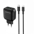 Borafone BA46A Premium (USB+Type-C) Quick Charger 3.0 + кабель 12 Type-C-Lightning