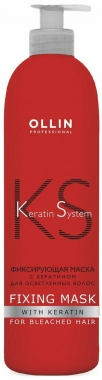 OLLIN Professional Keratin System Фиксирующая с кератином для осветленных волос