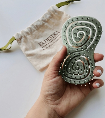 ECOistka Green baby hairbrush